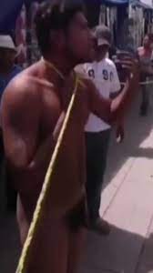 Stripped naked: Muscle thief stripped in public - ThisVid.com