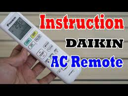 dainkin ac remote control instructions