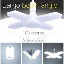 4 Fan Blade Foldable Led Bulb Ceiling