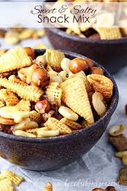 sweet salty snack mix let s dish