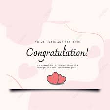 congratulation happy wedding card