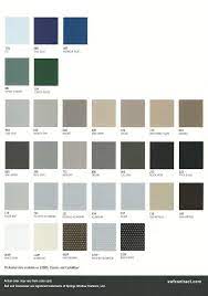 horizontal blinds color chart