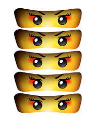 Girl Ninja/samurai Eyes: 5 SIZES INSTANT DOWNLOAD high | Etsy | Ninja girl,  Ninjago party, Lego ninjago birthday