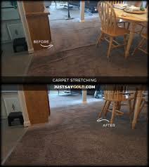 carpet repair re stretching folsom