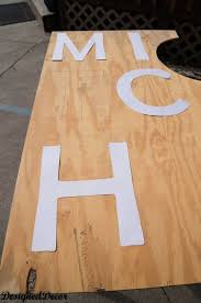 Hand Making Wooden Wall Letters For My