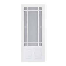 Solid Vinyl White Screen Door Pv32