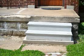 Crumbling Concrete Porch Repaired