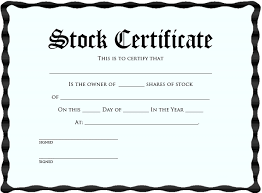 Common Stock Certificate Template Magdalene Project Org