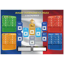 Ahfulife 2023 Rugby Calendrier Décoration pour Coupe du Monde, Calendar  Poster A2 Comprend Tous Les Jours De Match, Decoration Coupe du Monde Les  Stades Et Résultats Des Matchs Pour 20 Équipes :