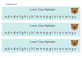 Bear Lowercase Alphabet Chart A Quick Print Alphabet Cha