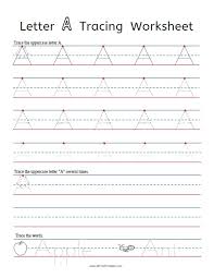 letter tracing worksheets free printable