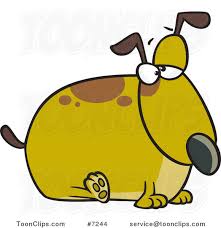 Download fat dog stock vectors. Cartoon Fat Dog 7244 By Ron Leishman