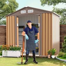 4 2 Ft D Outdoor Metal Storage Shed