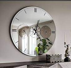 Trio Multi Time Mirrored Wall Clock