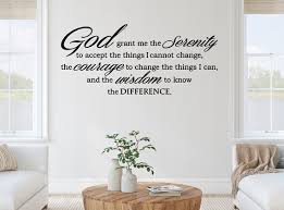 Serenity Prayer Wall Decal Sticker Wall