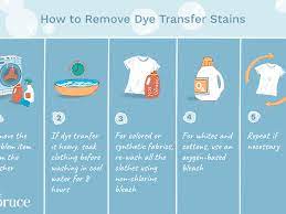 how to remove dye sns from clothes