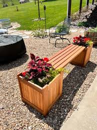 Planter Bench Ideas Mornings On Macedonia