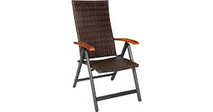 tectake aluminium rattan garden chair