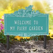 Welcome To My Fairy Garden Lawn Sign