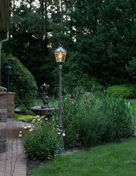 Gas Lamp With A Solar Post Light