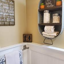 Galvanized Wash Tub With Shelves Wall