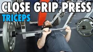 close grip press triceps how to
