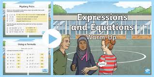 Equations Second Level Warm Up Powerpoint