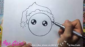 hướng dẫn vẽ người tuyết cực đáng yêu - A very cute snowman - hoa cười -  YouTube