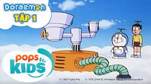 Doraemon Tập 1 - Tàu Ngầm Giấy, Bình Chứa Gas Làm Đông Mây - Hoạt Hình  Tiếng Việt