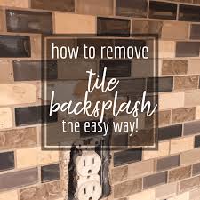How To Remove Tile Backsplash Without