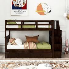 bunk bed with twin trundle twin over