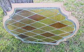 Antique Stained Glass Old House