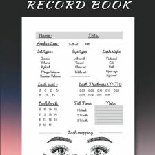 lash client record book