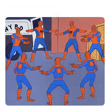 Lift your spirits with funny jokes, trending memes, entertaining gifs, inspiring stories, viral videos, and so much. 7 Spidermen Pointing Blank Template Imgflip