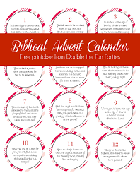 Free Biblical Advent Calendar Printable
