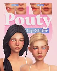 pouty lip slider the sims 4 create a