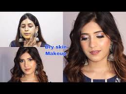 dry skin makeup tutorial glowing