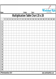 blank and multiplication grid worksheets