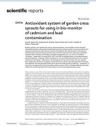 pdf antioxidant system of garden cress