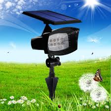 Us 34 1 5 Off 8led Solar Powered Led Wall Lights Outdoor Lighting Flag Pole Garden Landscape Lamps Waterproof Yard Lawn Path Floodlights In Solar
