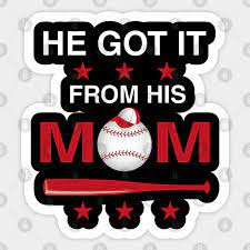 his mom funny baseball mom player gift