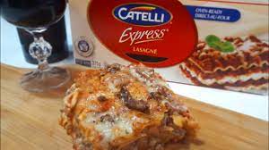 catelli express lasagna oven ready no