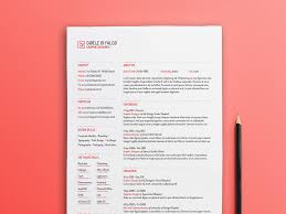Free Simple Typographic Resume Template With Clean Design
