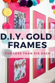 diy gold frames for less than 10 each