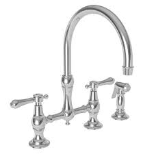 kitchen bridge faucet with side spray