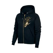 Sale, price reduced from $74.00 to $55.50. Parity Black And Gold Nike Hoodie Up To 73 Off