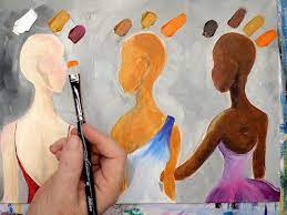 Skin Tones In Acrylic Painting