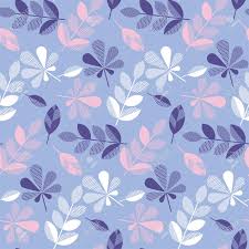 Purple And Violet Color Decorative Fall Leaves Pattern For Surface
