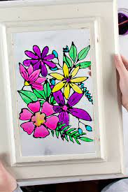 Faux Stained Glass Art For Kids