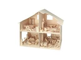 maquette bois maison de poupées avec